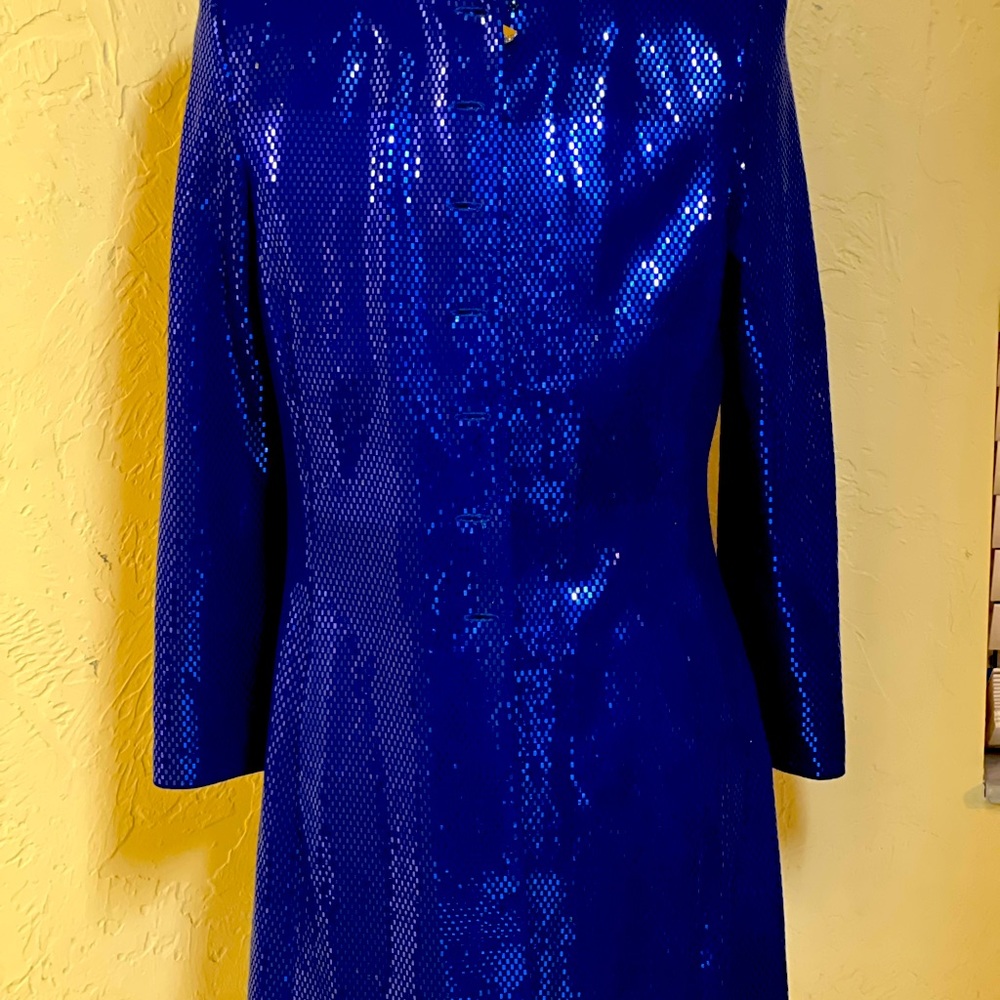 St.John blue sequin jacket